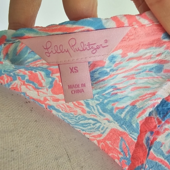 Lilly Pulitzer Ruffle Cami Top in Summer Siren - Picture 9 of 10